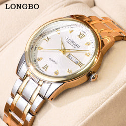 Stainless Steel Luxury Wristwatch