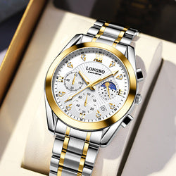 Stainless Steel Luxury Wristwatch