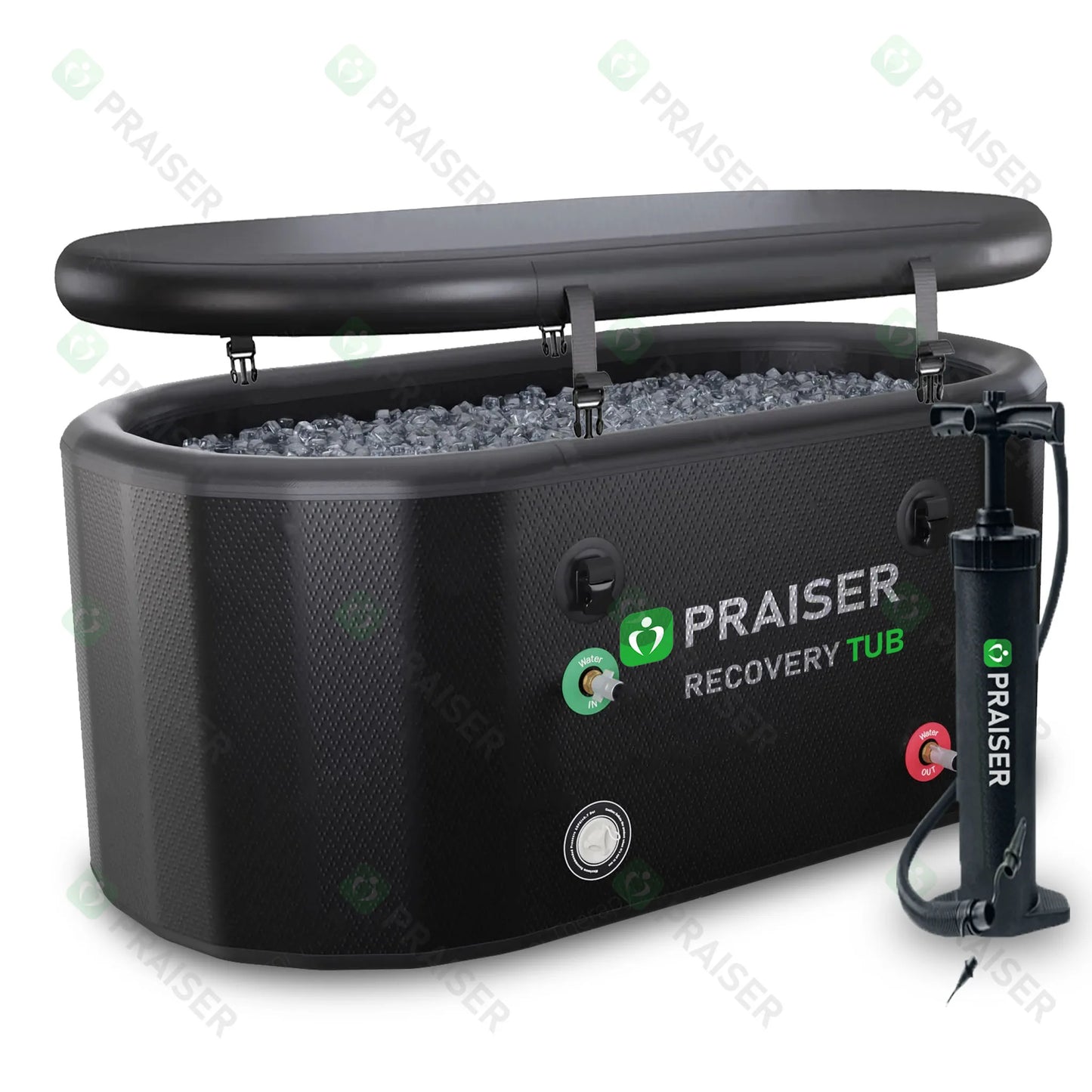 With Lid Foldable Icetub Barrell Inflatable Insulated Tub Met Logo Cold Plunge Therapy Bathtub Recovery Pod - Ice Bath for Sale