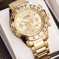 Stainless Steel Luxury Wristwatch
