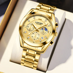 Stainless Steel Luxury Wristwatch
