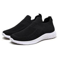 Mesh Men's Black Slip on Breathable Summer Sneakers for Man