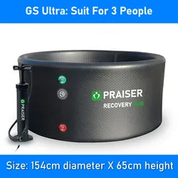 With Lid Foldable Icetub Barrell Inflatable Insulated Tub Met Logo Cold Plunge Therapy Bathtub Recovery Pod - Ice Bath for Sale