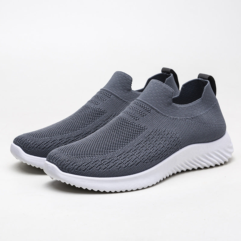 Mesh Men's Black Slip on Breathable Summer Sneakers for Man