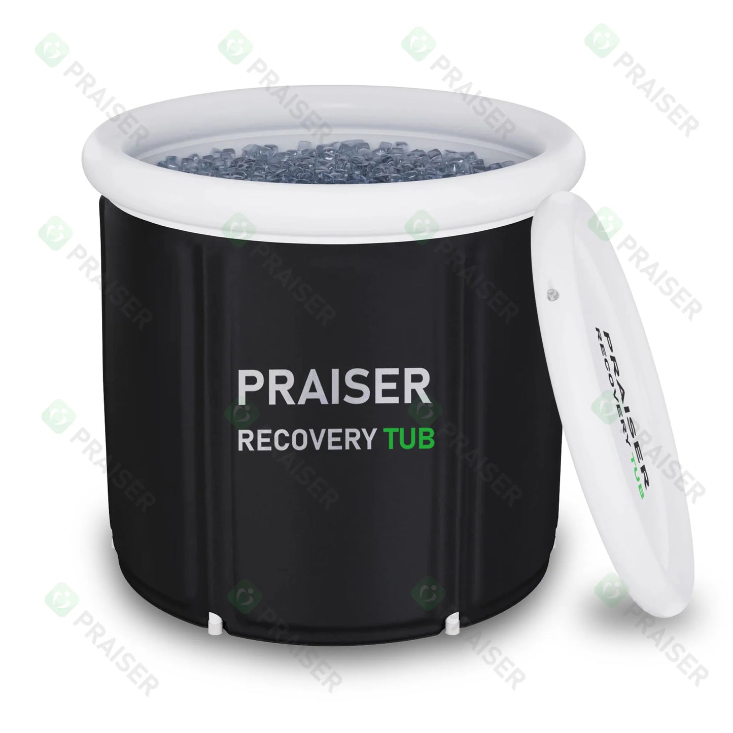With Lid Foldable Icetub Barrell Inflatable Insulated Tub Met Logo Cold Plunge Therapy Bathtub Recovery Pod - Ice Bath for Sale