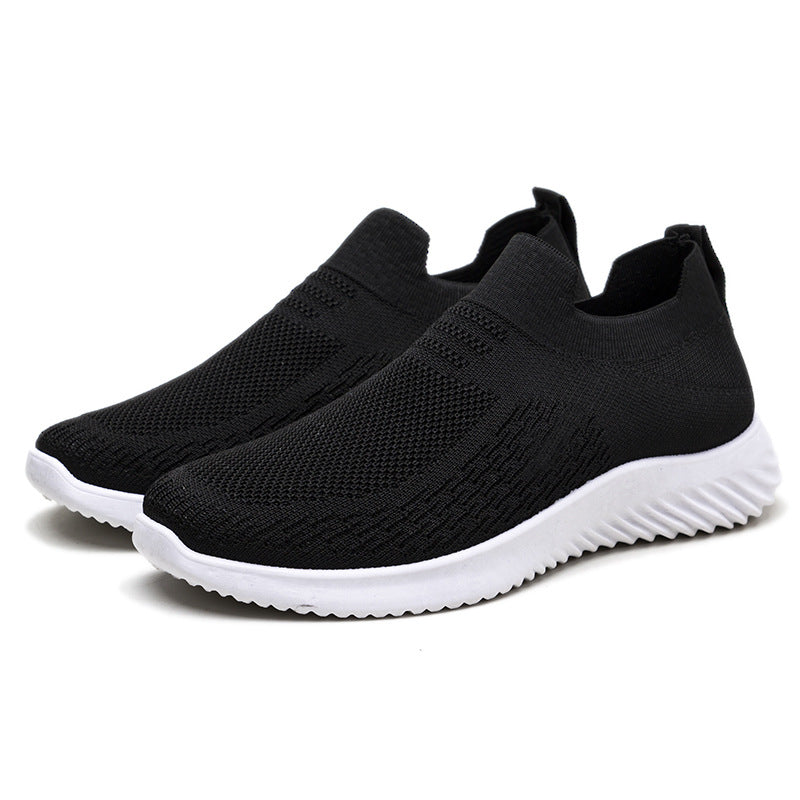 Mesh Men's Black Slip on Breathable Summer Sneakers for Man