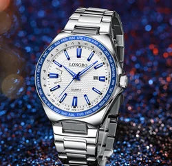Stainless Steel Luxury Wristwatch