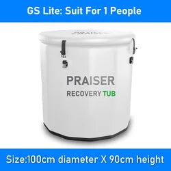 With Lid Foldable Icetub Barrell Inflatable Insulated Tub Met Logo Cold Plunge Therapy Bathtub Recovery Pod - Ice Bath for Sale