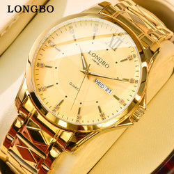Stainless Steel Luxury Wristwatch