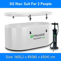 With Lid Foldable Icetub Barrell Inflatable Insulated Tub Met Logo Cold Plunge Therapy Bathtub Recovery Pod - Ice Bath for Sale