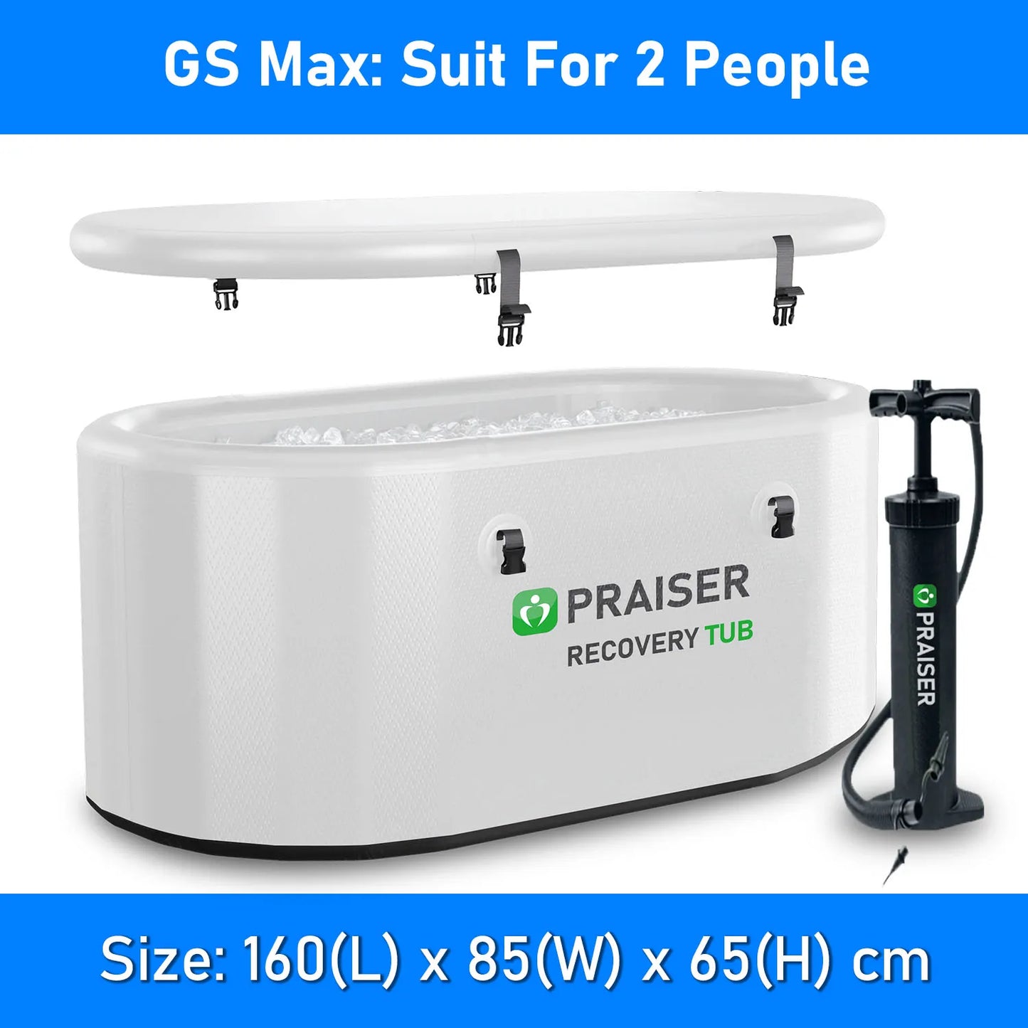 With Lid Foldable Icetub Barrell Inflatable Insulated Tub Met Logo Cold Plunge Therapy Bathtub Recovery Pod - Ice Bath for Sale