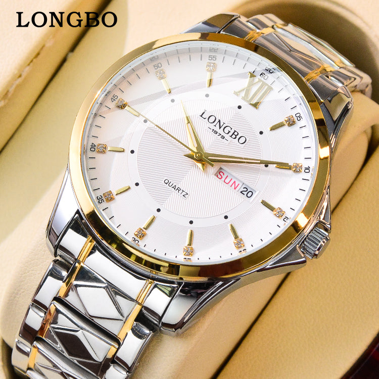 Stainless Steel Luxury Wristwatch