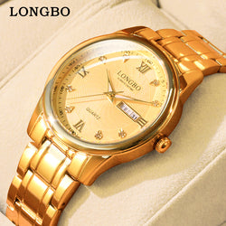 Stainless Steel Luxury Wristwatch