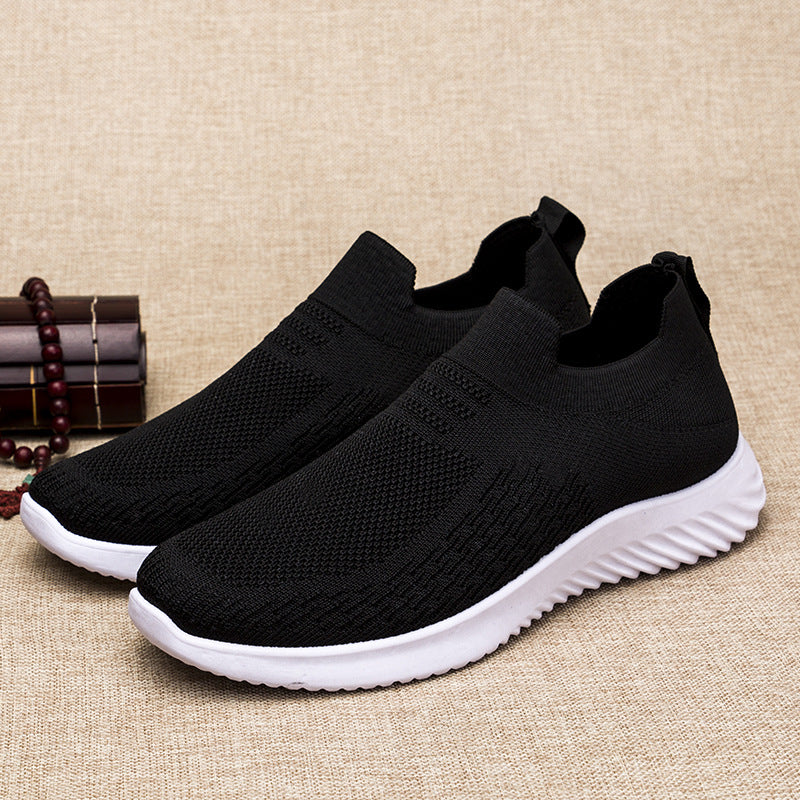Mesh Men's Black Slip on Breathable Summer Sneakers for Man