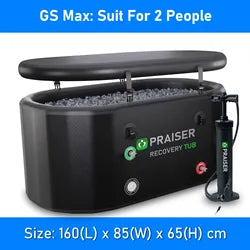 With Lid Foldable Icetub Barrell Inflatable Insulated Tub Met Logo Cold Plunge Therapy Bathtub Recovery Pod - Ice Bath for Sale