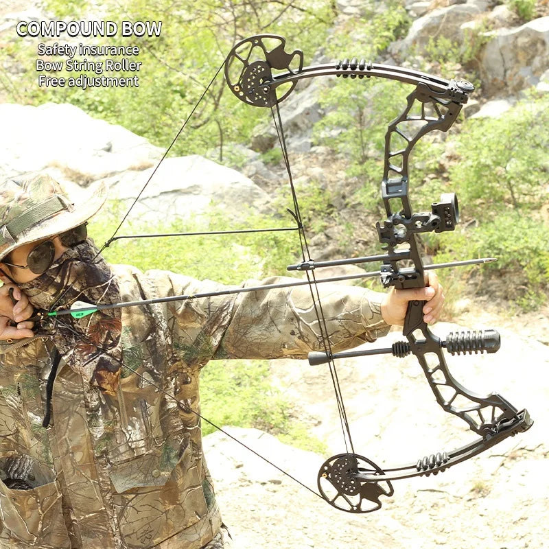 Compound Bow and Arrow Set Aluminum Alloy 35-70Lbs for Hunting Fishing and Competition