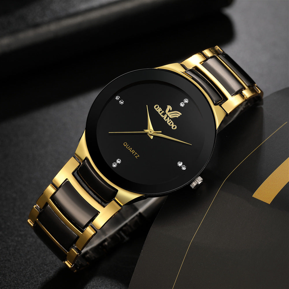 2023 High Quality Men Stainless Steel Quartz Relogio Masculino Wrist Watch