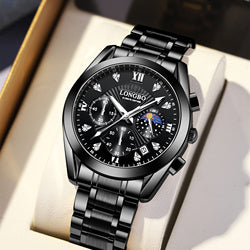 Stainless Steel Luxury Wristwatch