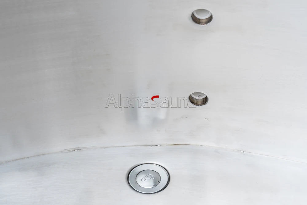 Wooden Mobile Recover Metal Ice Bath w/ Stainless Steel Liner